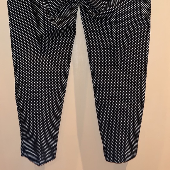 Liz Claiborne career Emma classic pants, size 16, black with white polka dots - Picture 4 of 5